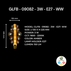 Spatial spiral - High Quality 6W Bulb (SKU-LT-D150)