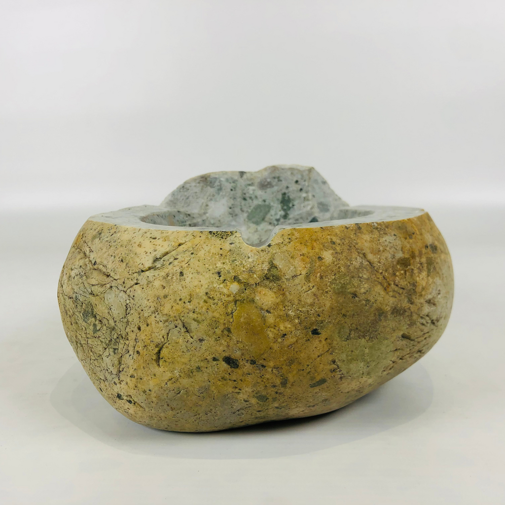 River Stone Mustard Shell Ash Tray