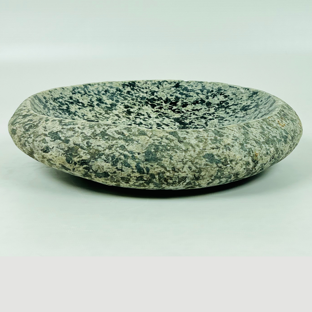 Charcoal Grey River Stone Serving Bowl