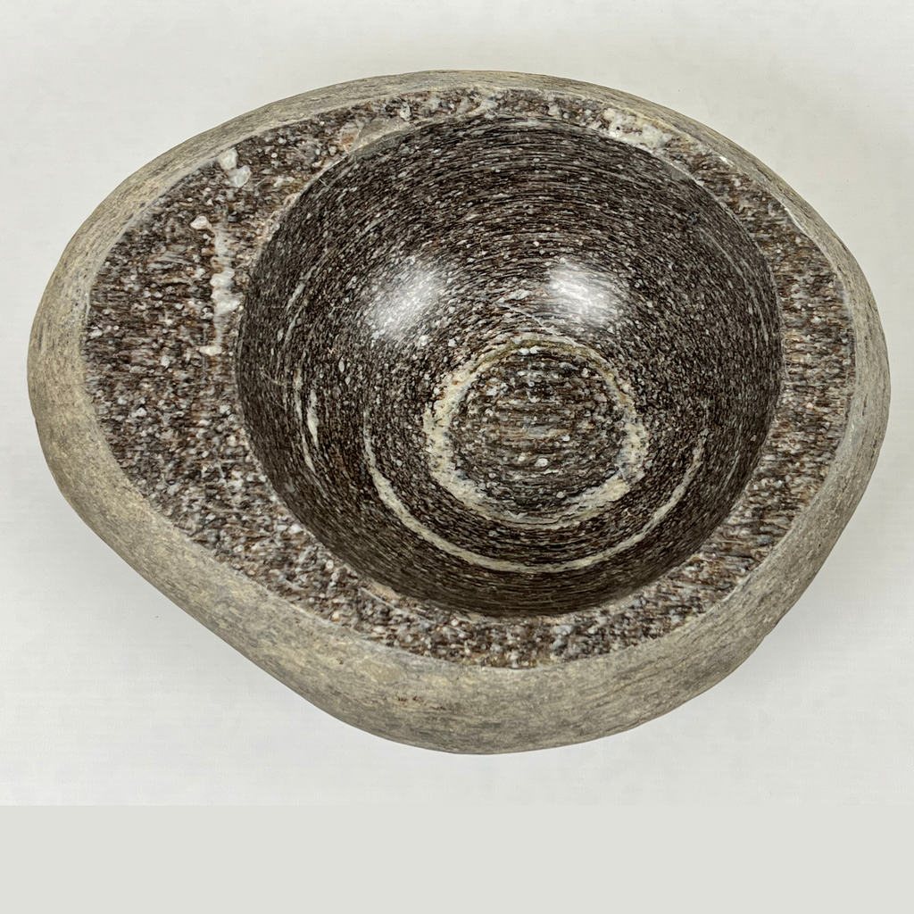 Ring Stain River Stone Serving Bowl