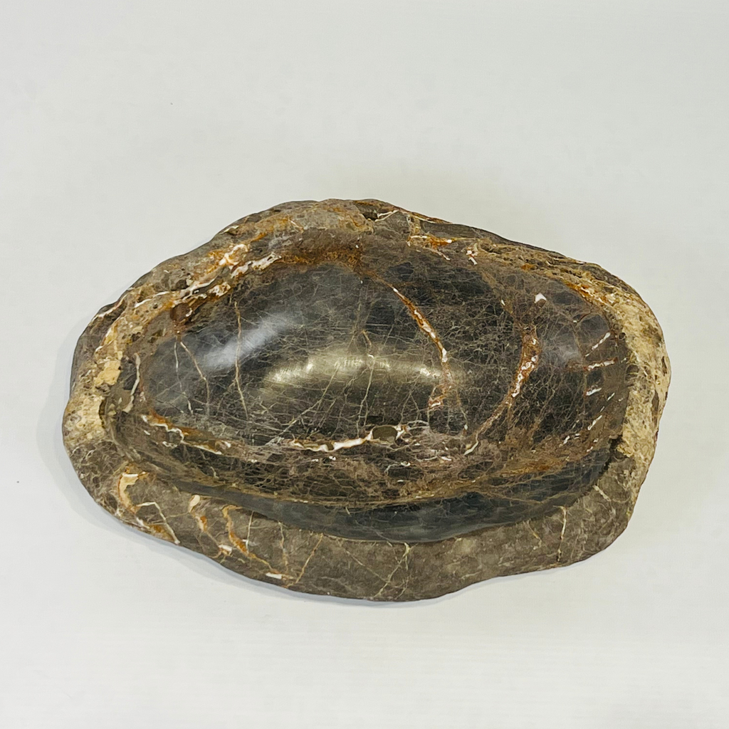 Volcano Rock River Stone Serving Bowl