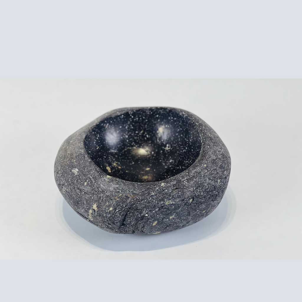 Fossil Grey River Stone Serving Bowl