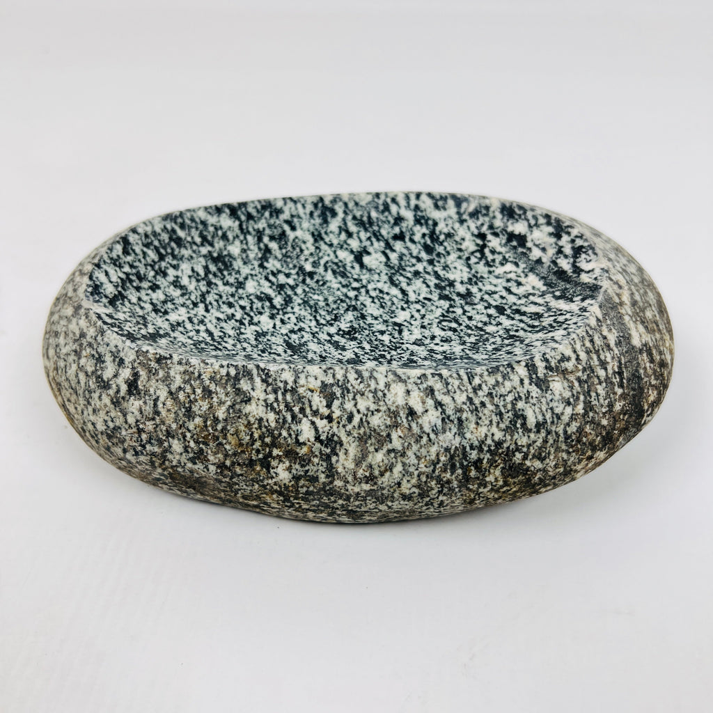 Riverstone White Speckled Soap Dish