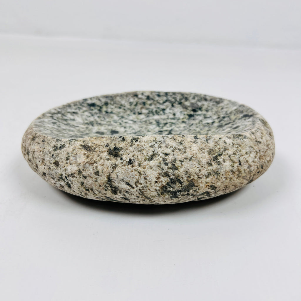 Riverstone Black Spotted Eggshell Soap Dish