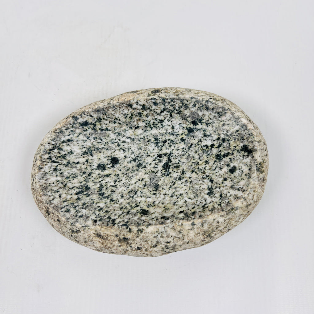 Riverstone Black Spotted Eggshell Soap Dish