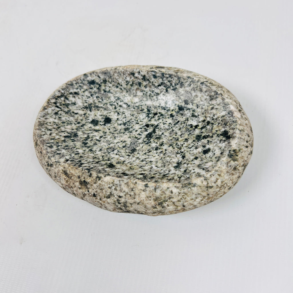 Riverstone Black Spotted Eggshell Soap Dish