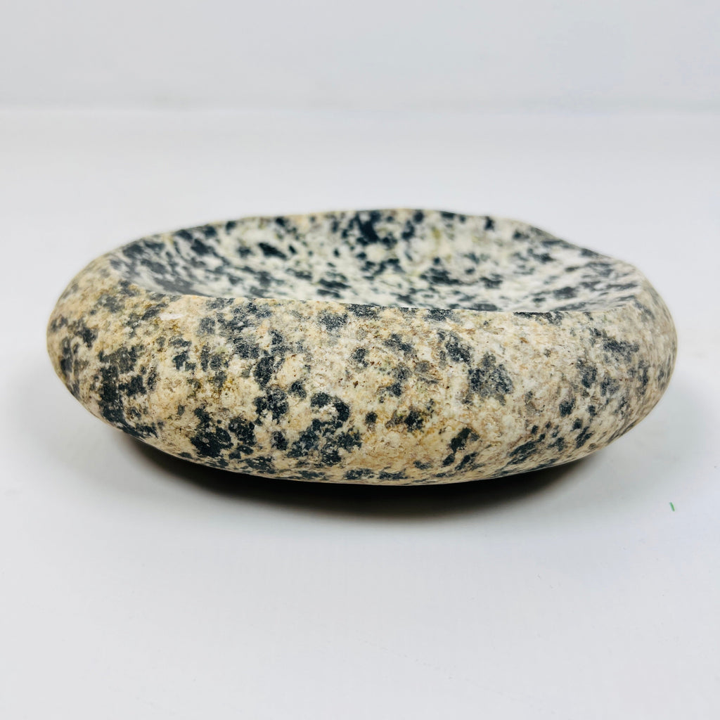 Riverstone Eggshell Polka Dot Soap Dish