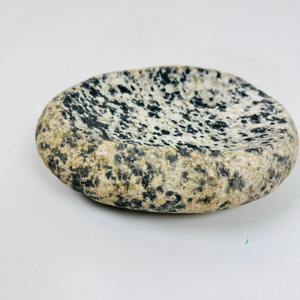 Riverstone Eggshell Polka Dot Soap Dish