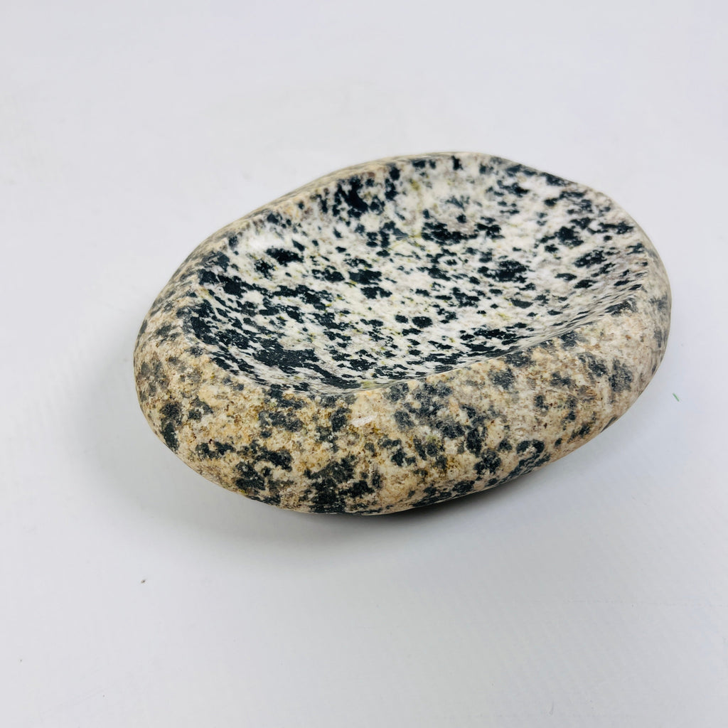 Riverstone Eggshell Polka Dot Soap Dish