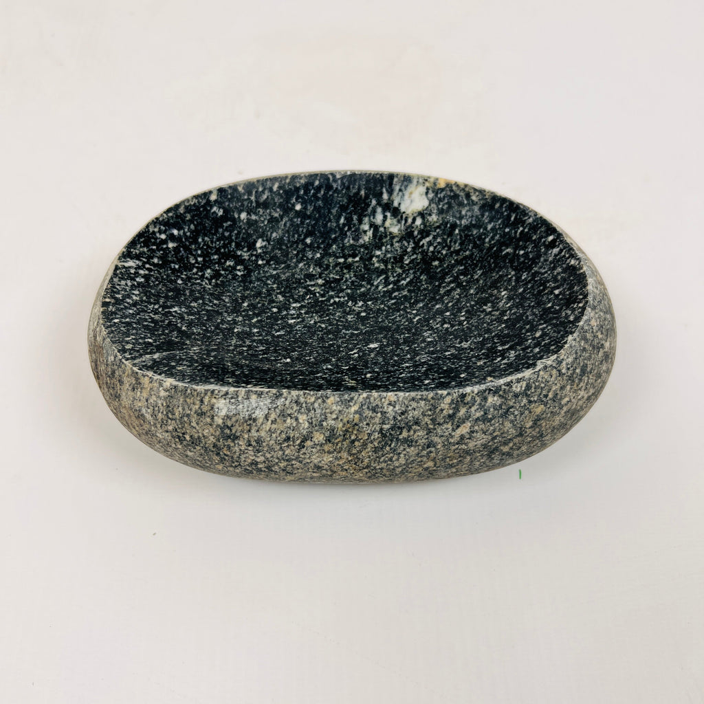 Riverstone Black Sprinkled Soap Dish