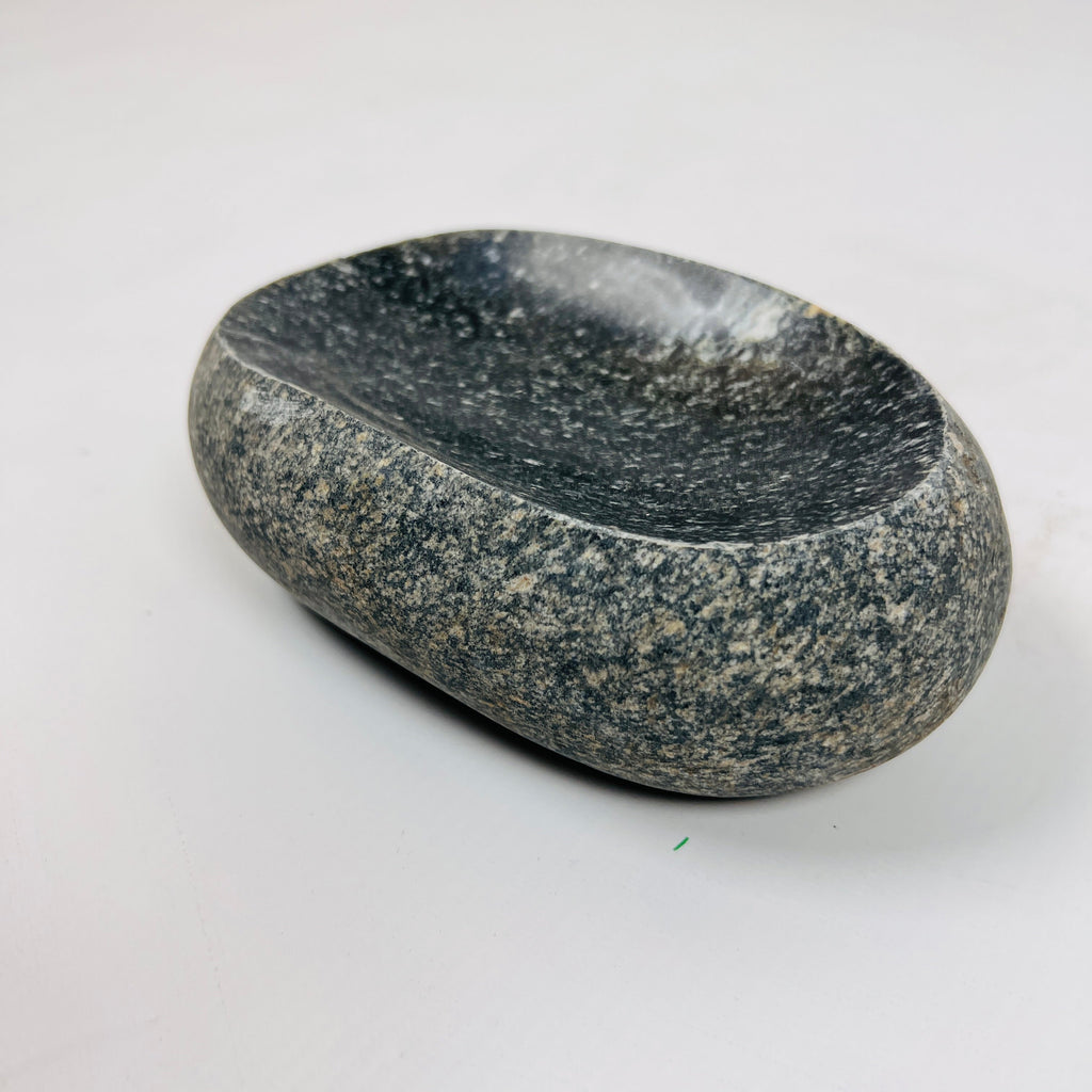 Riverstone Black Sprinkled Soap Dish