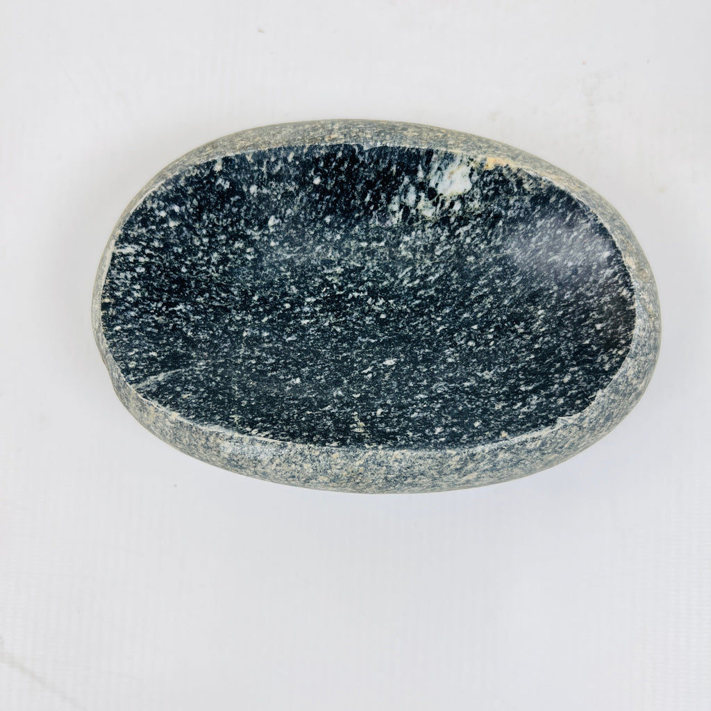 Riverstone Black Sprinkled Soap Dish