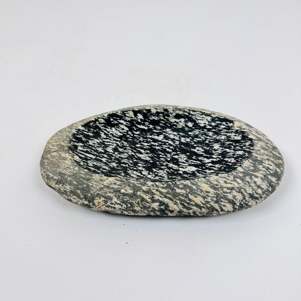 Riverstone White Grazed Soap Dish