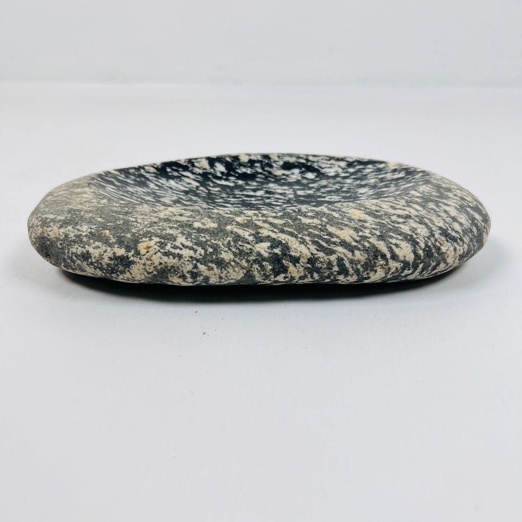 Riverstone White Grazed Soap Dish