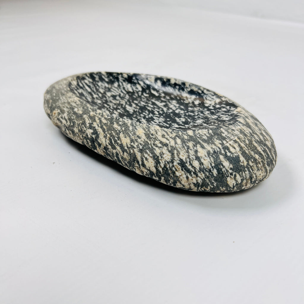 Riverstone White Grazed Soap Dish