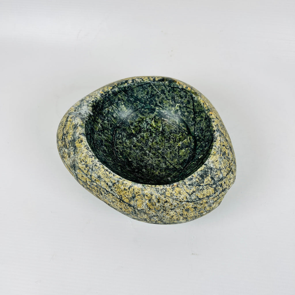 Dark Green Speckled Bowl