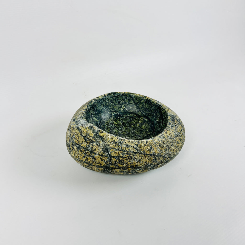 Dark Green Speckled Bowl