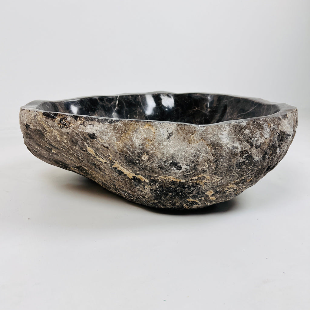 Golden Webbed River Stone Sink