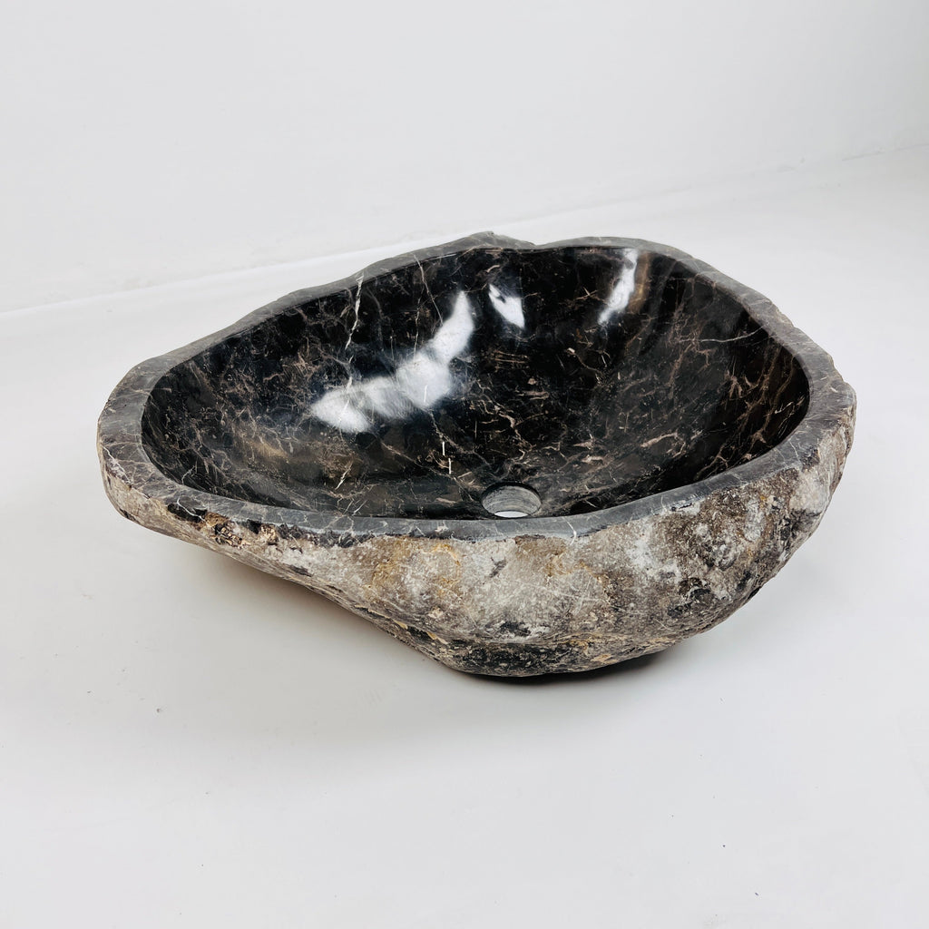 Golden Webbed River Stone Sink