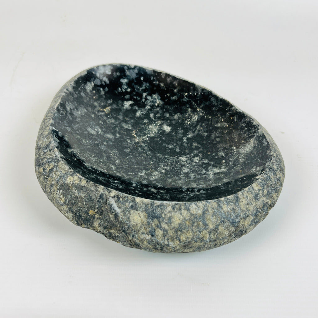 Deep Black Spotted Bowl