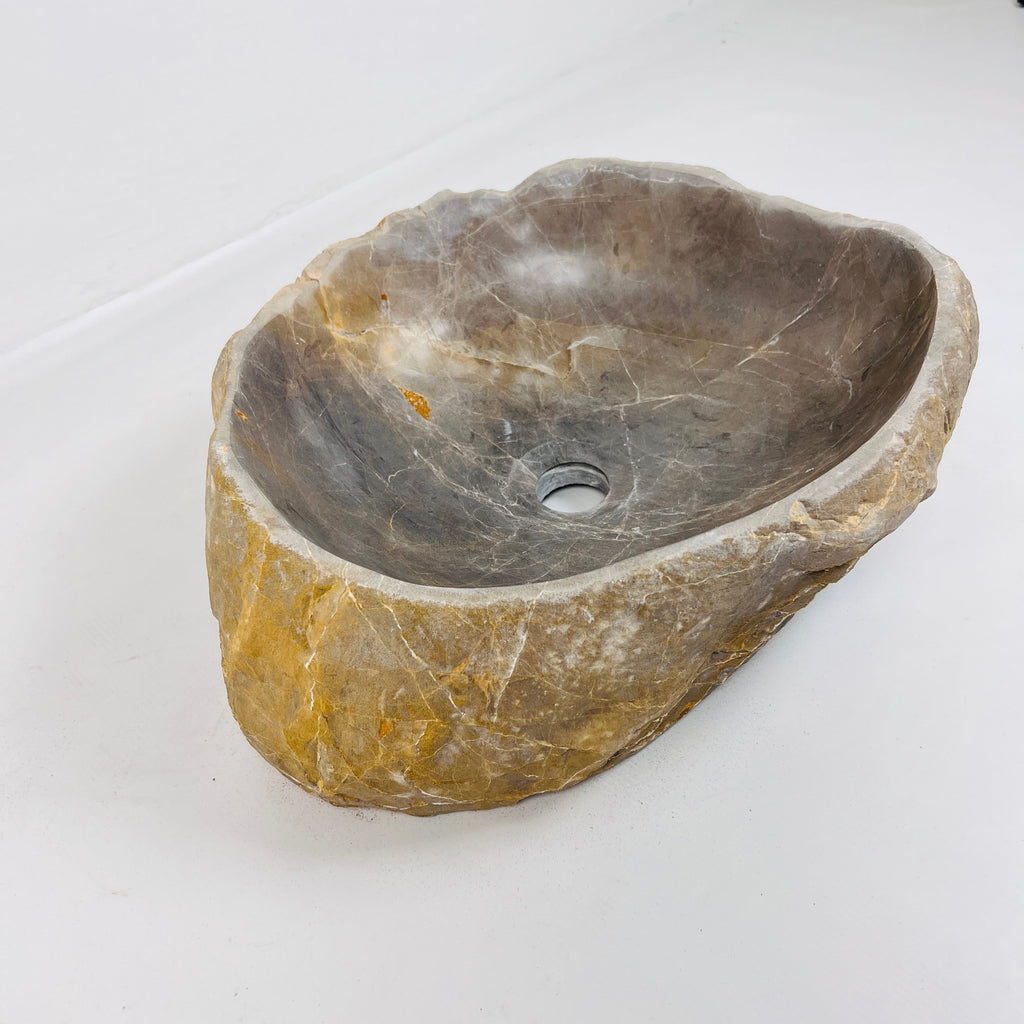 Amber Grazed River Stone Sink