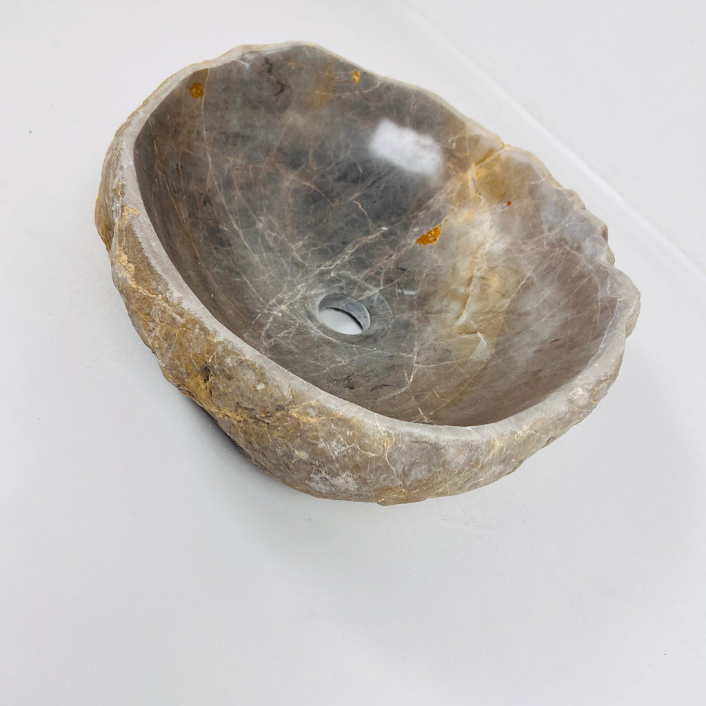 Amber Grazed River Stone Sink