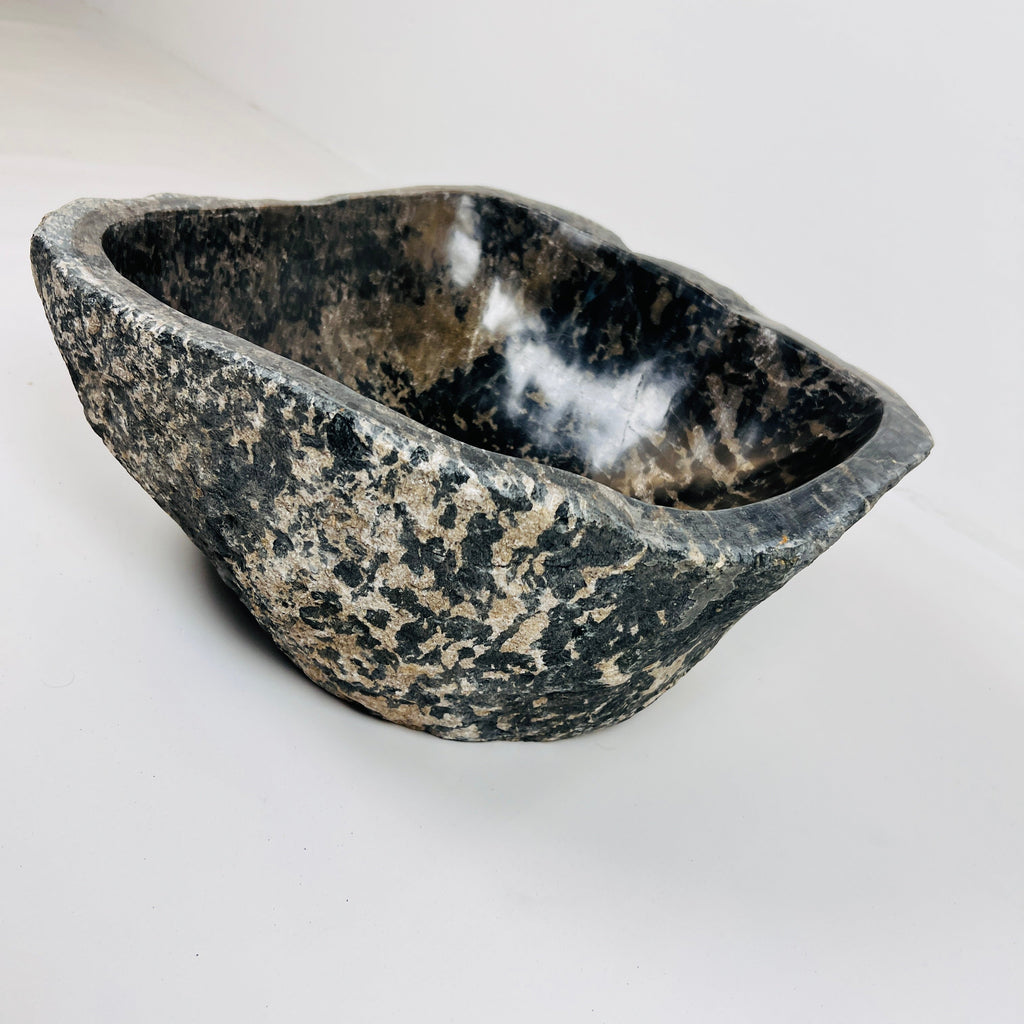 Cheetah Marked River Stone Sink