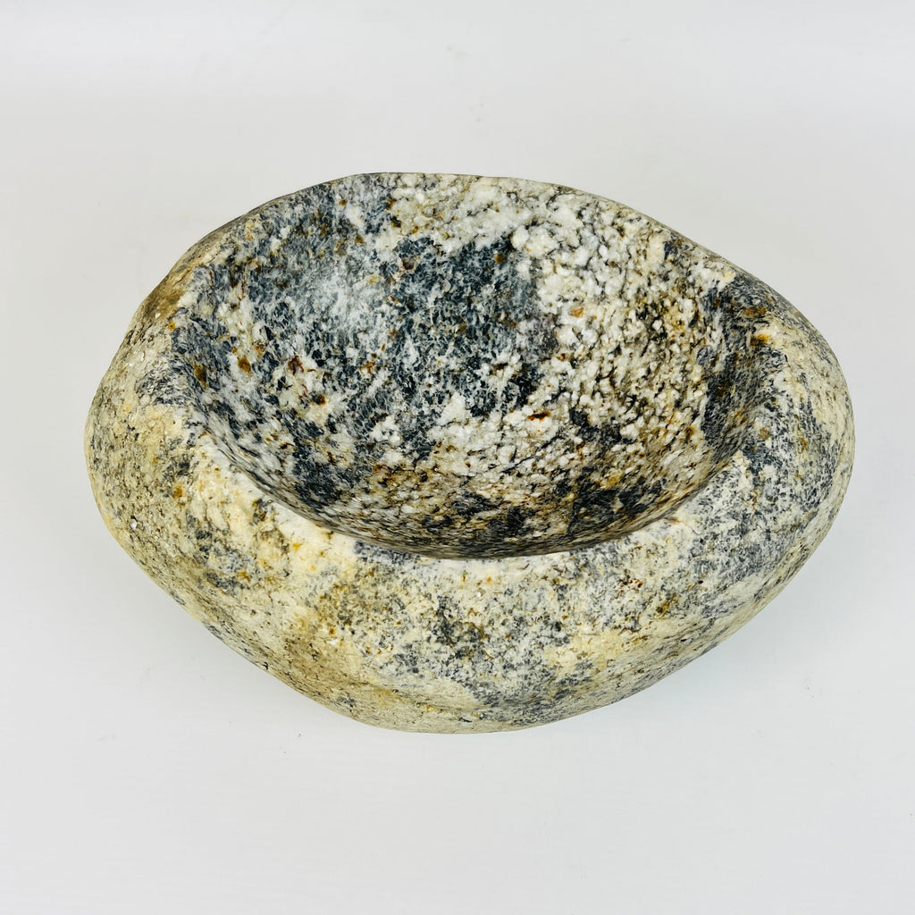 Grey Marked Speckled Bowl