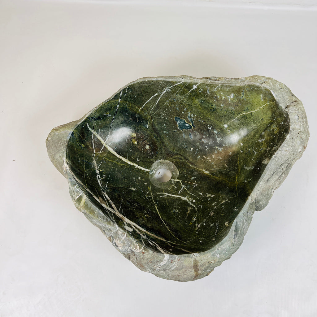 Moss Green River Stone Sink