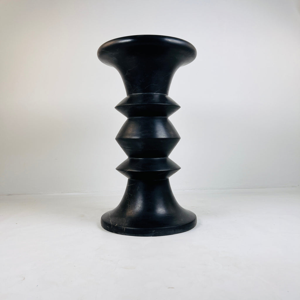 Deep Black Solid Stool