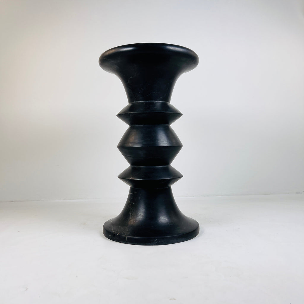 Deep Black Solid Stool