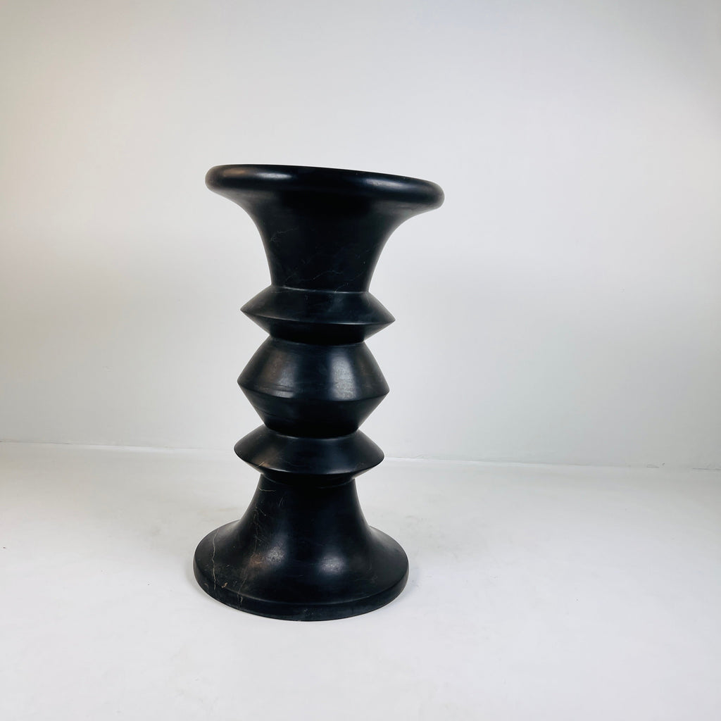 Deep Black Solid Stool