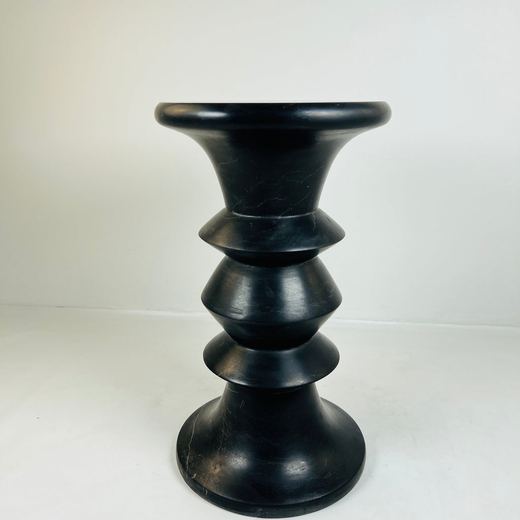 Deep Black Solid Stool