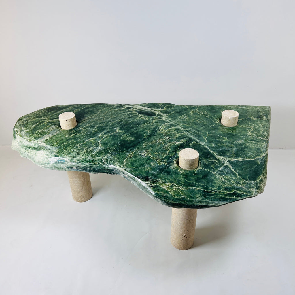 Jade Nephrite Three Horned Side Table