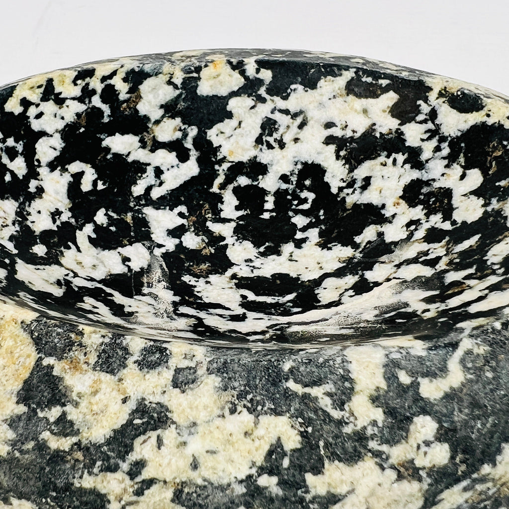 River Stone Beige Black Blotched  Soap Dish