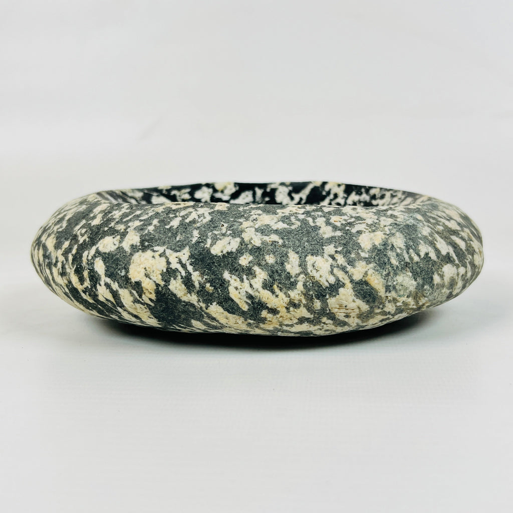 River Stone Beige Black Blotched  Soap Dish