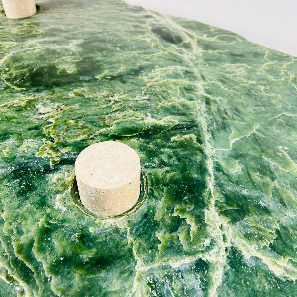 Jade Nephrite Three Horned Side Table