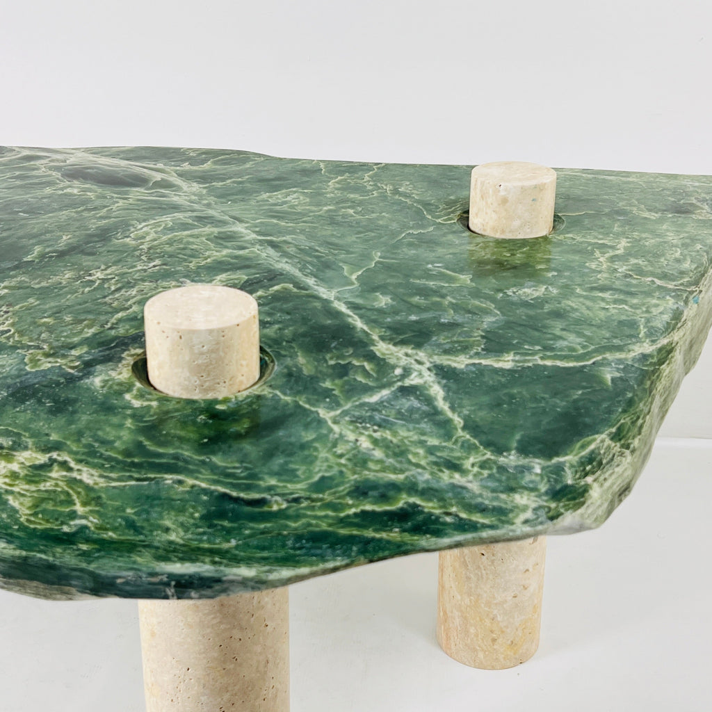 Jade Nephrite Three Horned Side Table