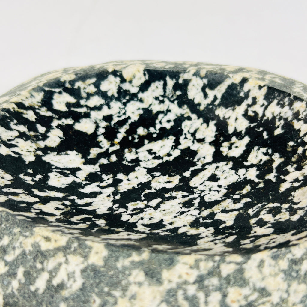 River Stone Beige Black Blotched  Soap Dish