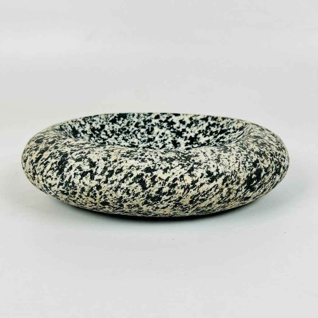 River Stone Beige Black Blotched Soap Dish