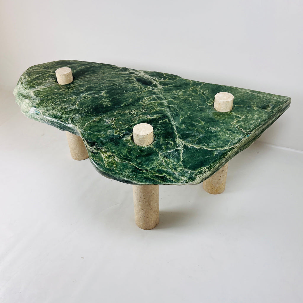 Jade Nephrite Three Horned Side Table