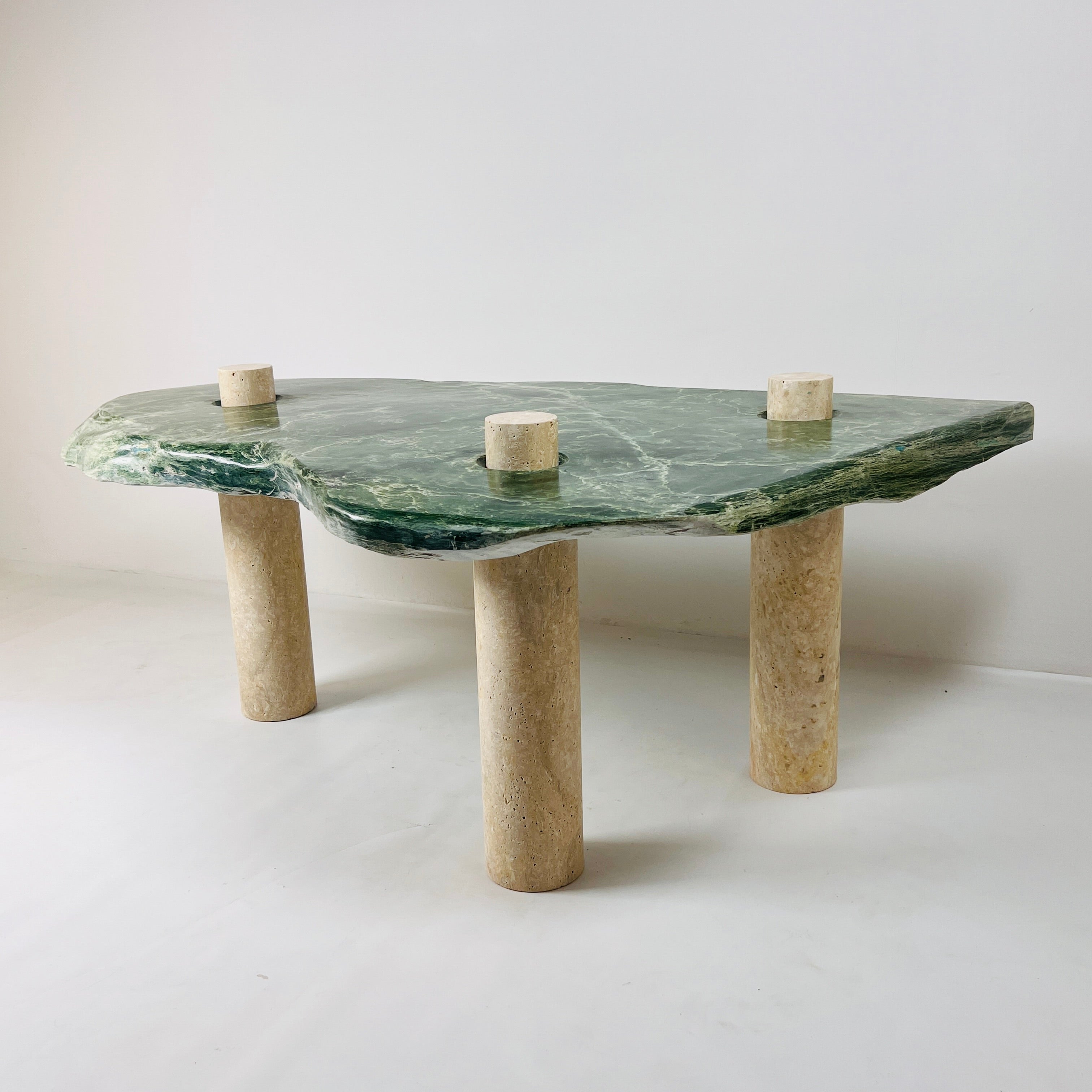 Jade Nephrite Three Horned Side Table