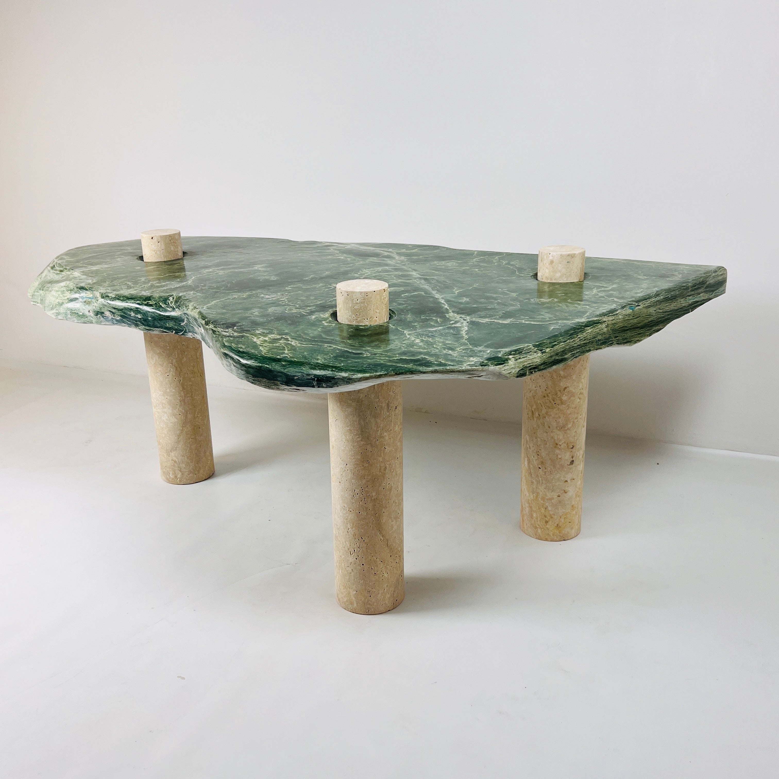 Jade Nephrite Three Horned Side Table