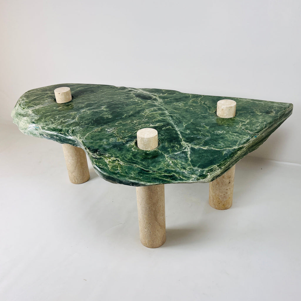 Jade Nephrite Three Horned Side Table