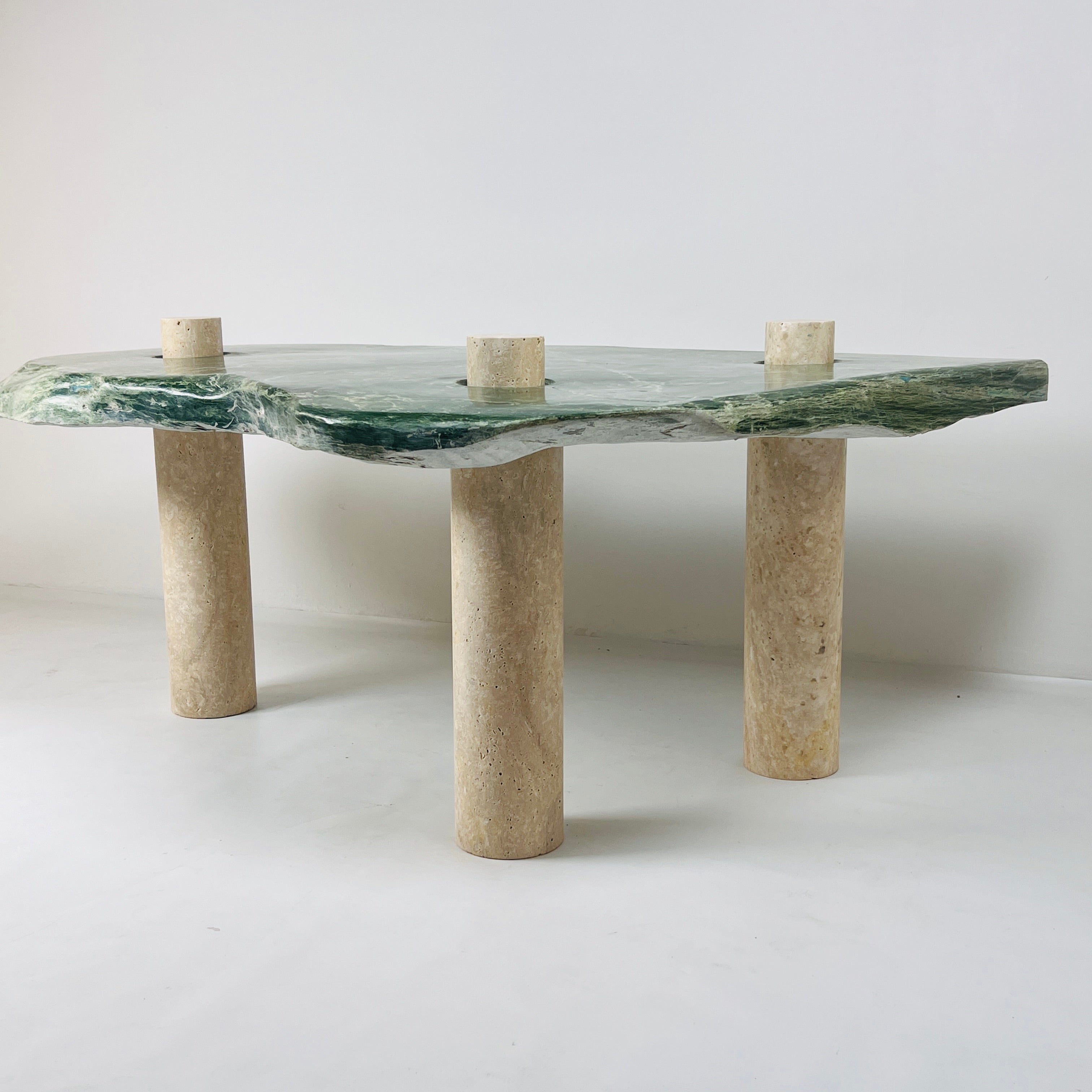 Jade Nephrite Three Horned Side Table