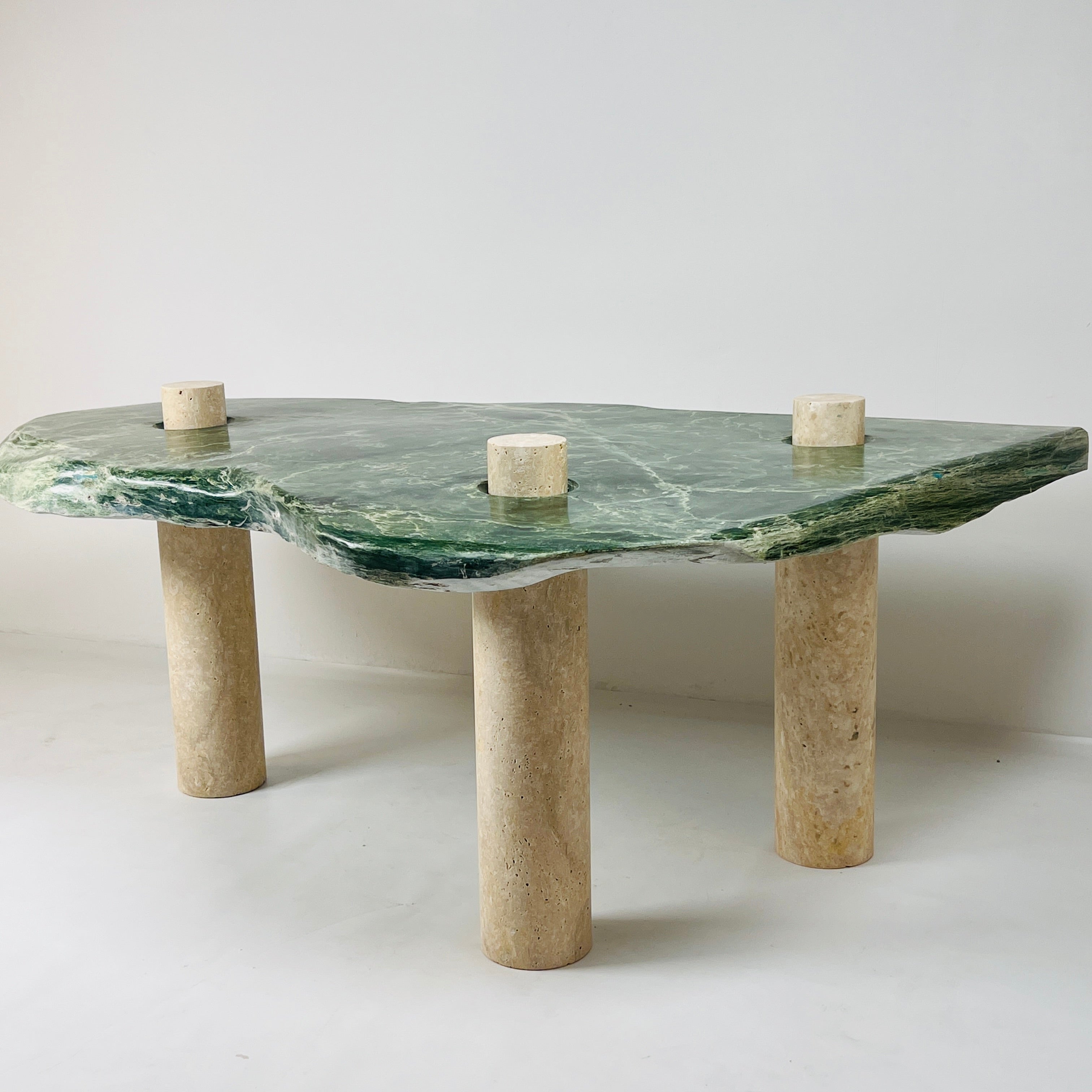 Jade Nephrite Three Horned Side Table
