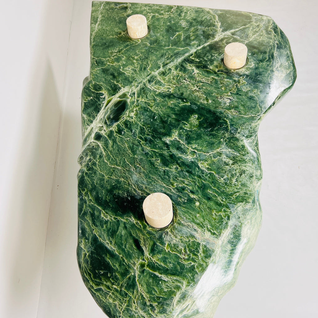 Jade Nephrite Three Horned Side Table