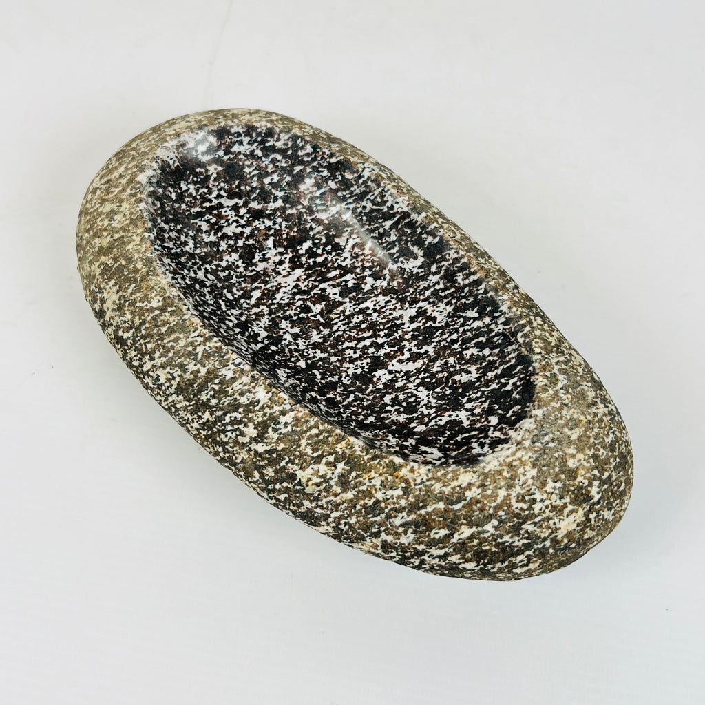 River Stone Dark Burgundy Grazed Soap Dish