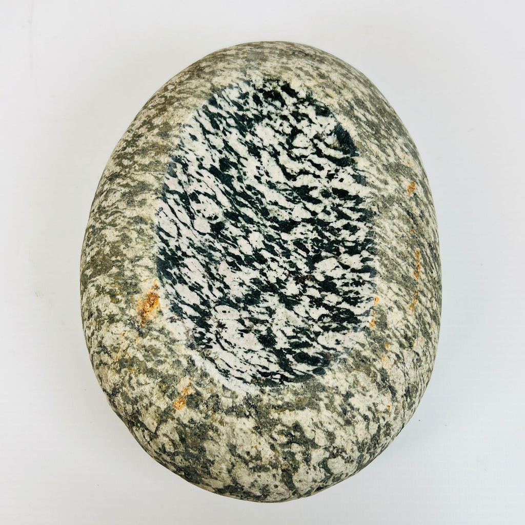 River Stone Black And White Grazed Soap Dish