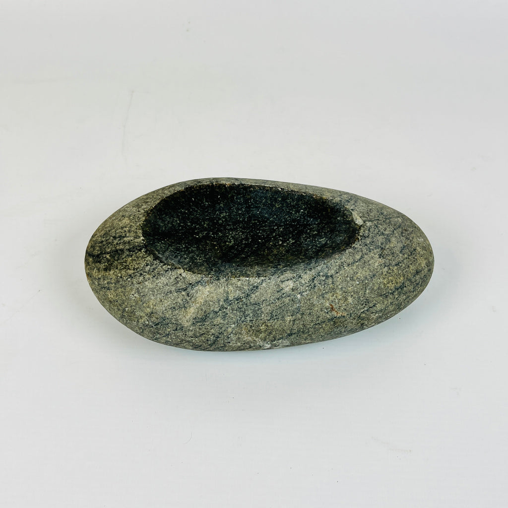 Riverstone Stone Deep Blue Specked Soap Dish